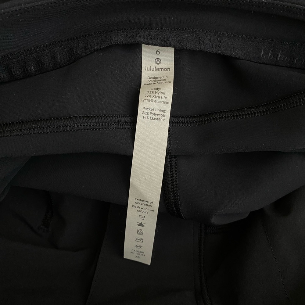Lululemon On The Move Pant Lightweight Black - Picture 6 of 7